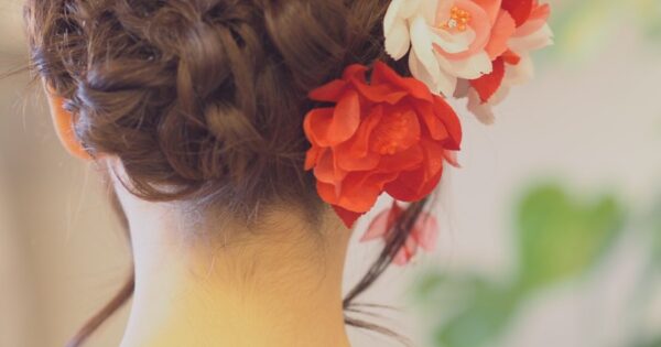 卒業式、袴着付け、ヘアセット