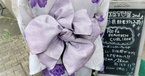 お花の帯結び。