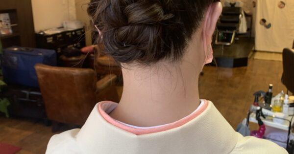 七五三の訪問着とヘアセットご予約承ってます